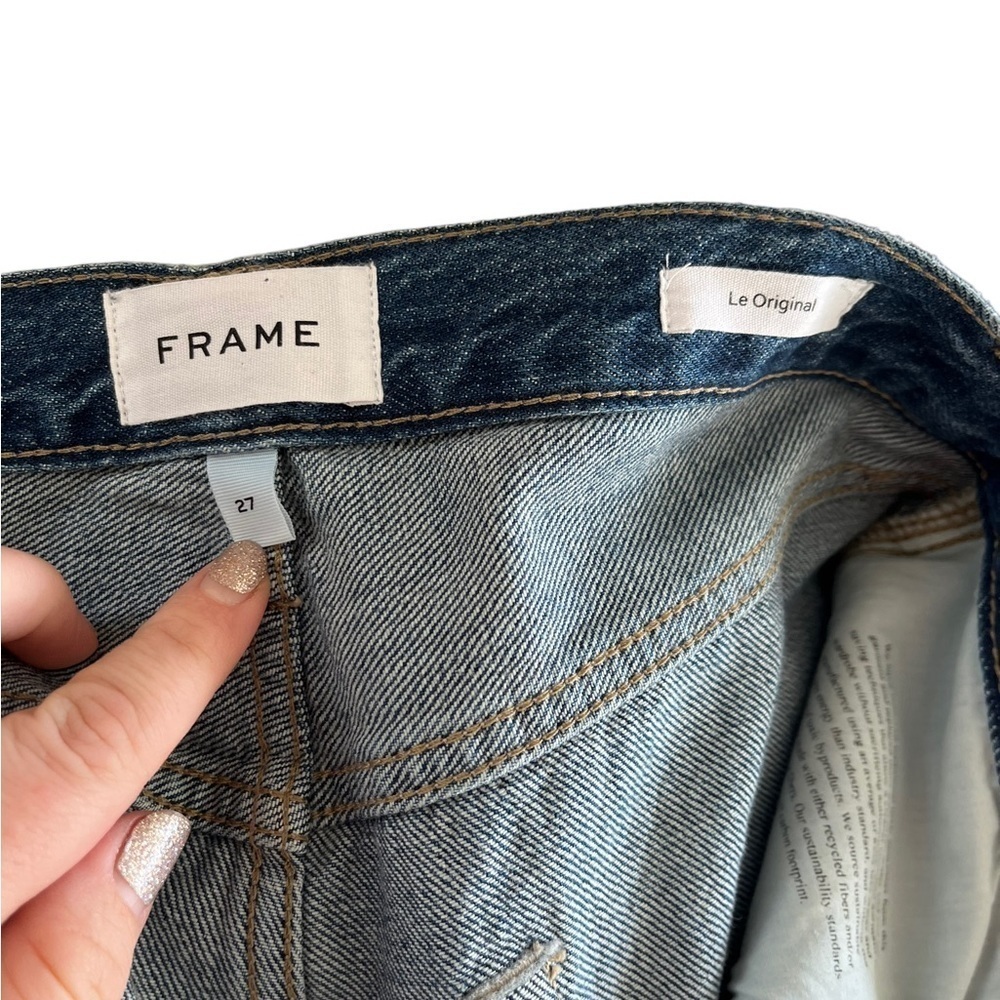 Frame Le Original High Rise Jeans in Kessler Rips - Picture 4 of 11
